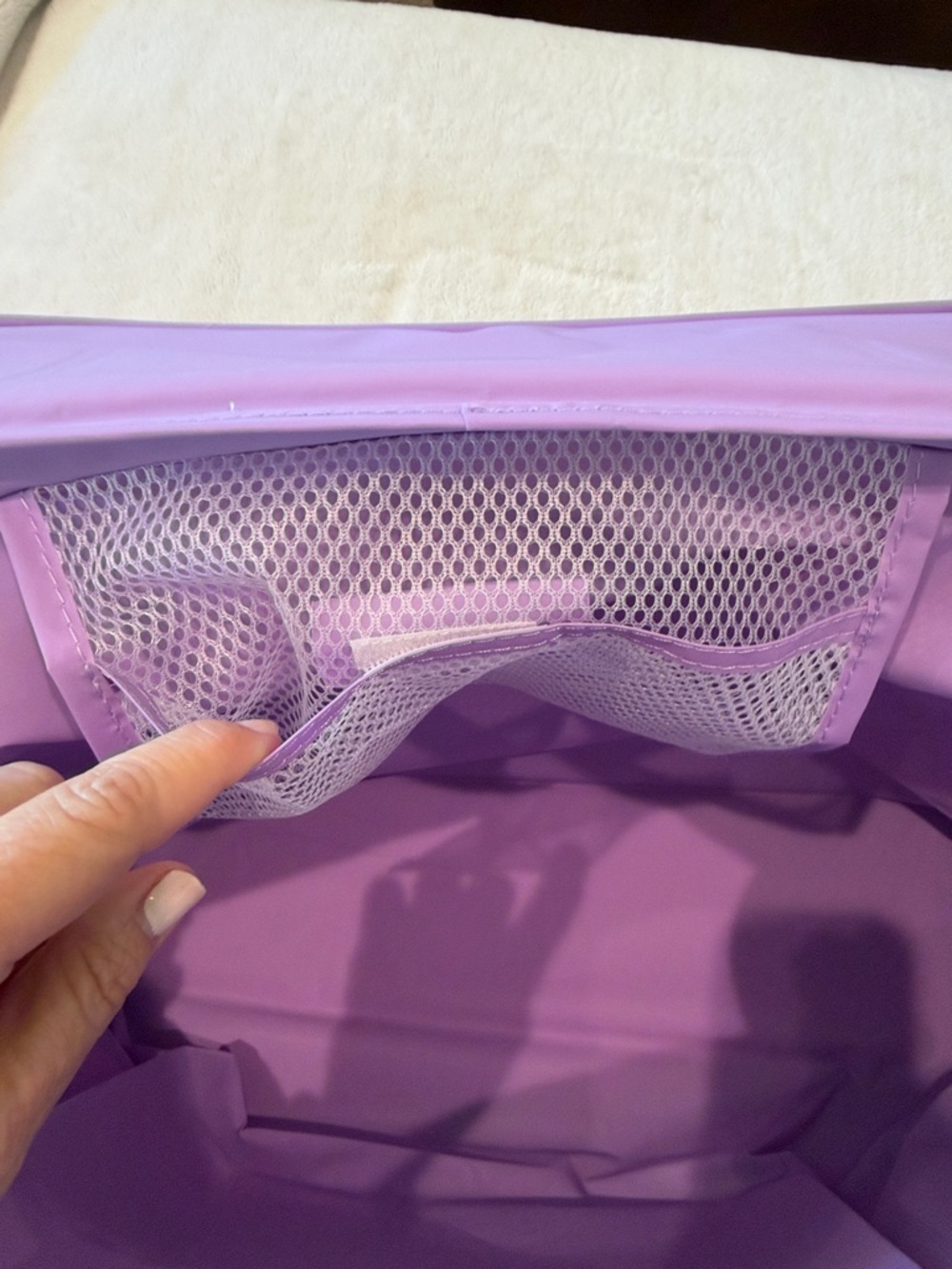 Trader Joe's Large Reusable Insulated Purple/lavender Bag - Picture 6 of 8